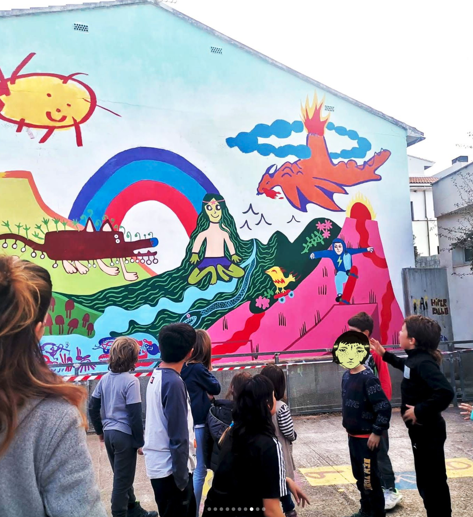 mural participativo, almedíjar